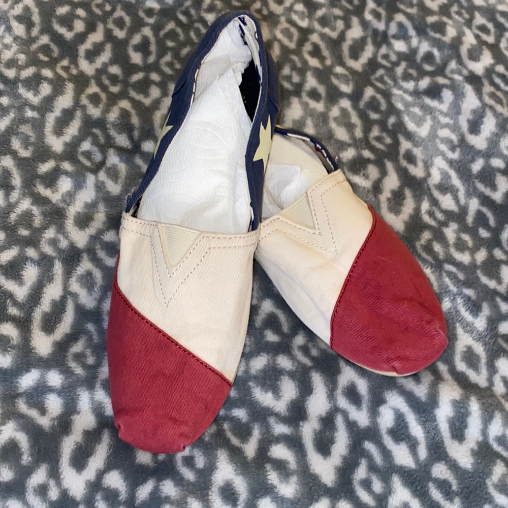 Shoes,flats,size8,American flag print,brand BoBs